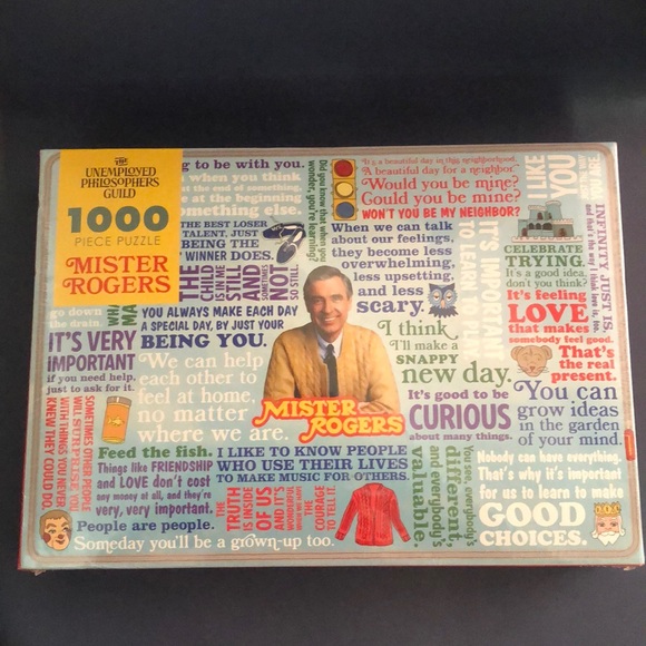 The Unemployed Philosophers Guild Other - New Sealed MISTER ROGERS 1000 Piece Puzzle
